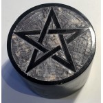 Soapstone Pentagram Pill Box